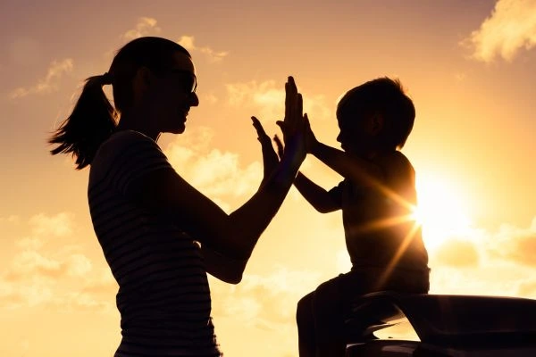Image of happy mother and child after resolving child arrangements Huddersfield